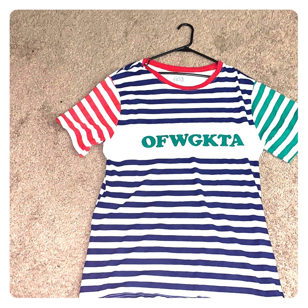 Ofwgkta odd future “striped” shirt